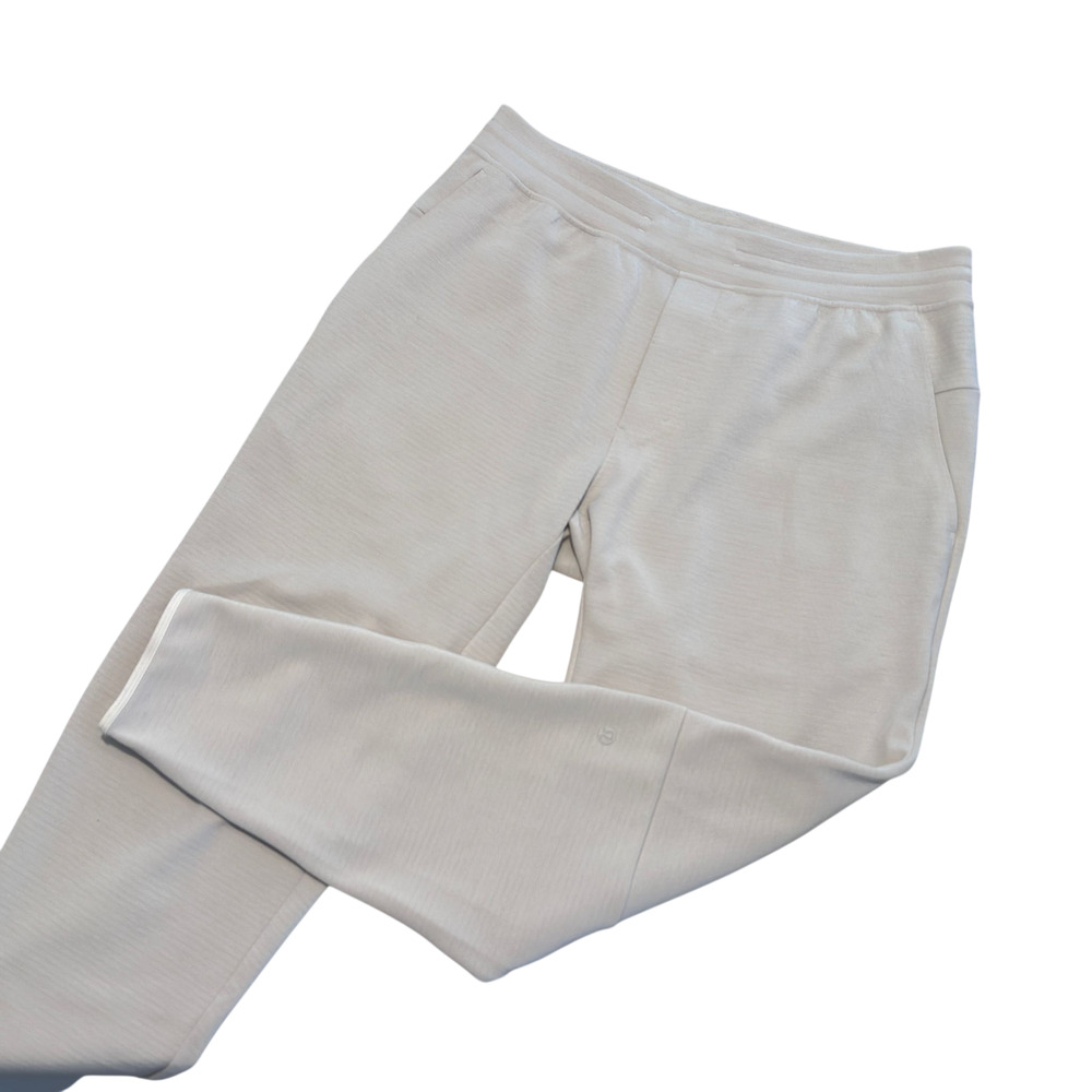 Lululemon GridLiner Fleece Jogger Pant Men L Dove Gray Workout Lounge Gym M5AF7S
